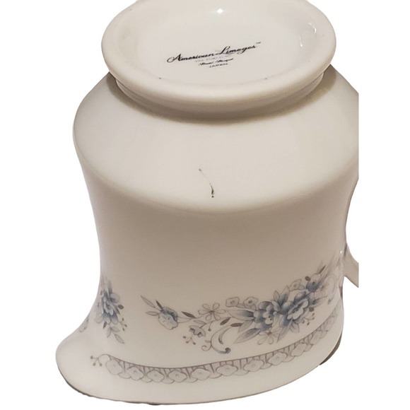 American Limoges Salem Heritage Bridal Bouquet Sugar Creamer Fine Porcelain READ - Picture 10 of 10